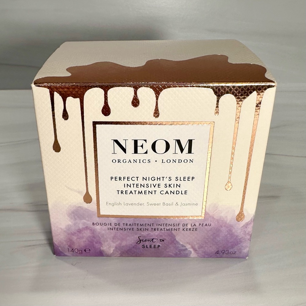 NEW ๐ NEOM Wellbeing Perfect Night's Sleep Skin Treatment Body Oil Candle - Picture 2 of 4